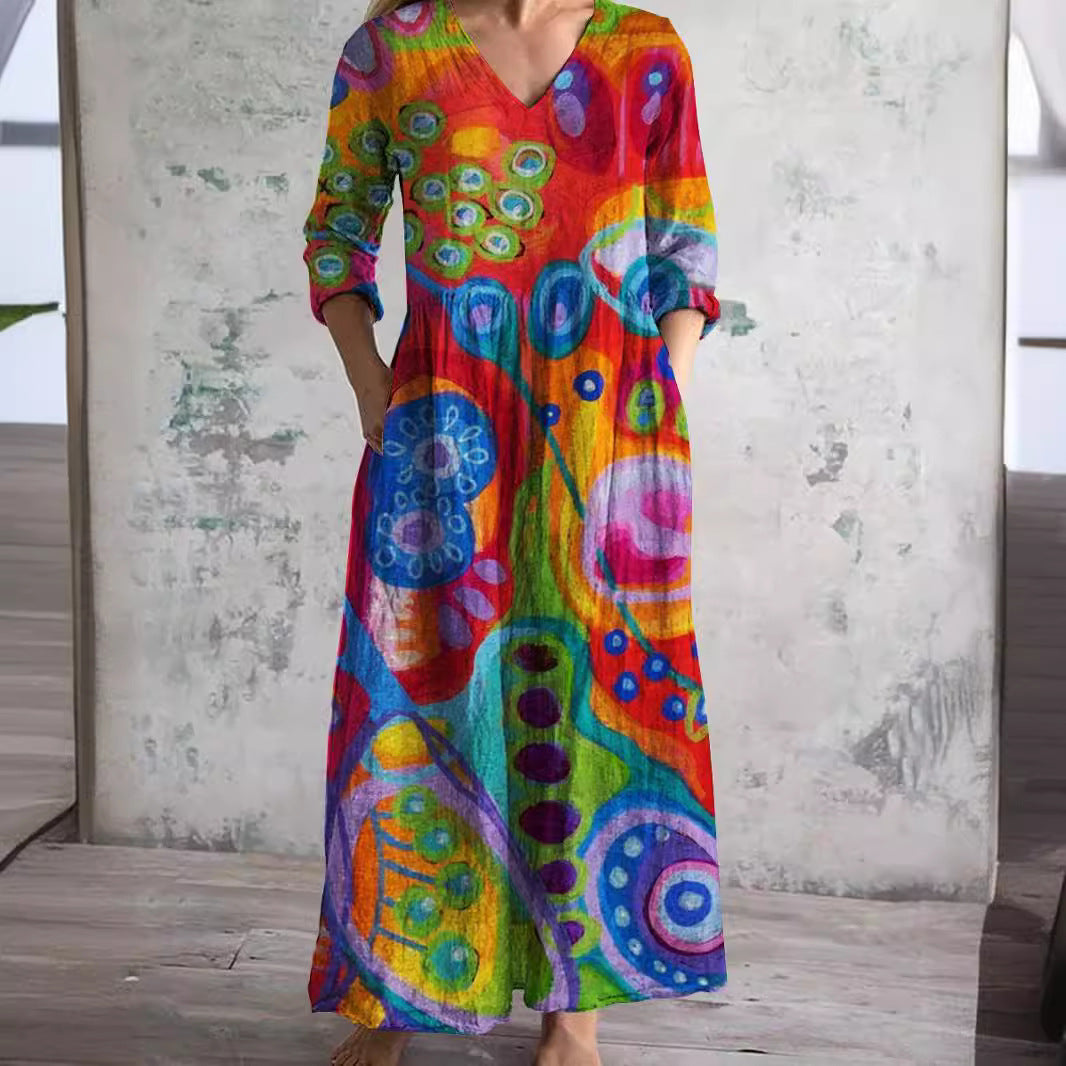Serenata™ – sukienka midi Floral Reverie