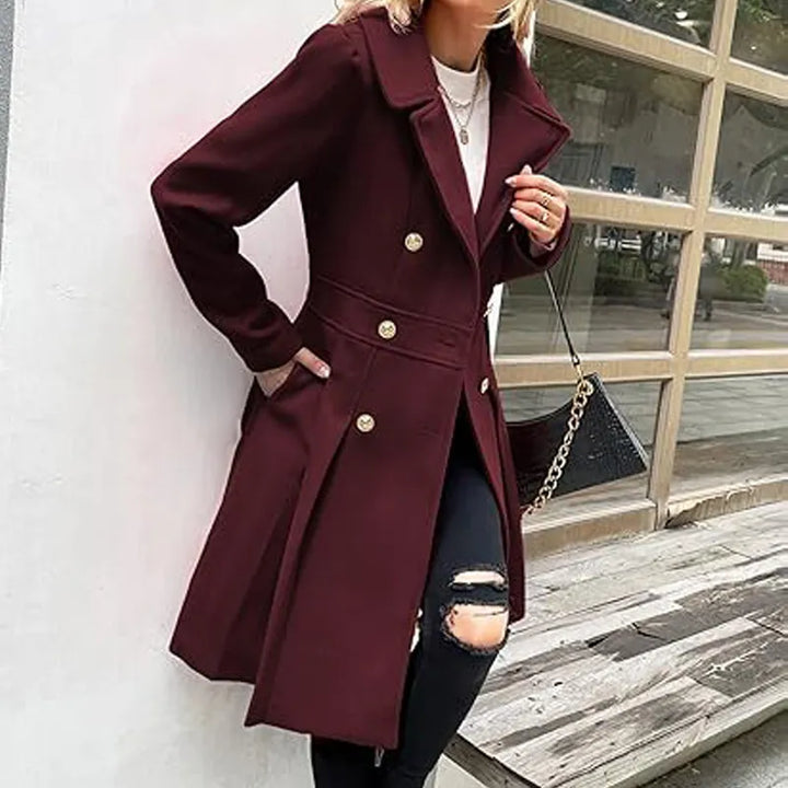 Orvaya™ – damski płaszcz dwurzędowy