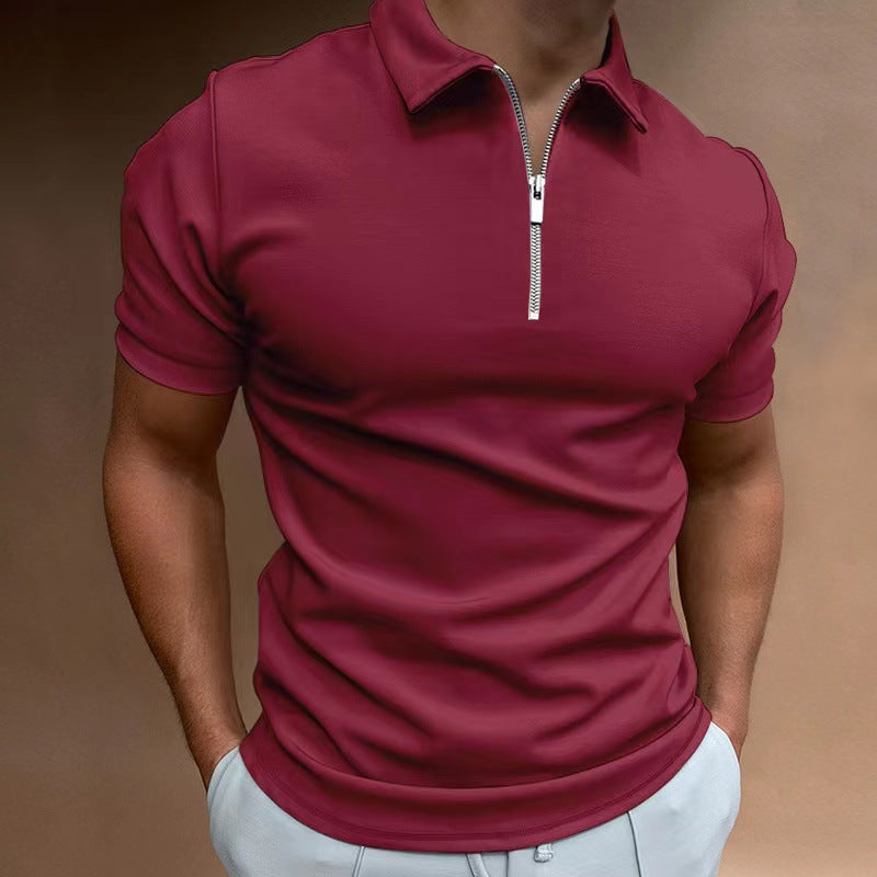 Novaro™ – męska casualowa koszulka polo z cyfrowym nadrukiem  
