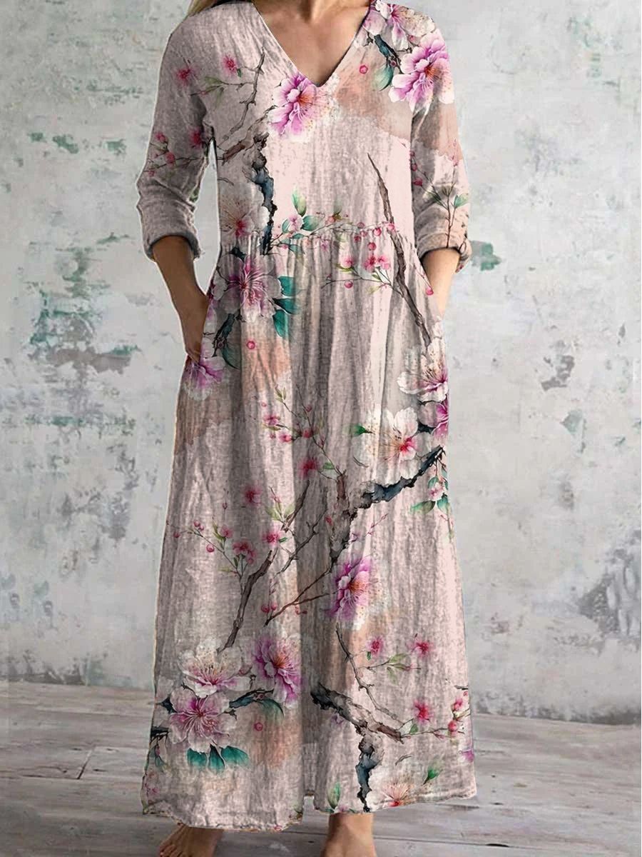 Serenata™ – sukienka midi Floral Reverie