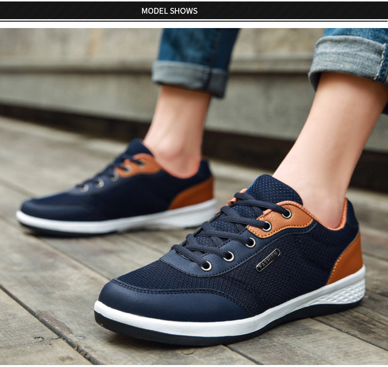 Męskie oddychające modne sneakersy casualowe