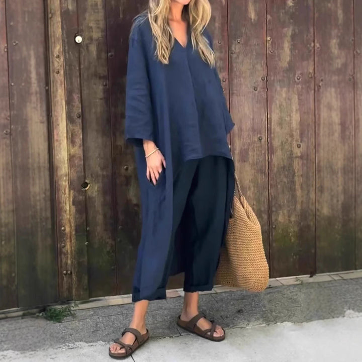 Marisse™ – Luksusowy zestaw spodni z dekoltem w serek