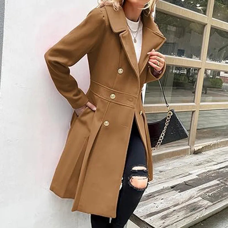 Orvaya™ – damski płaszcz dwurzędowy
