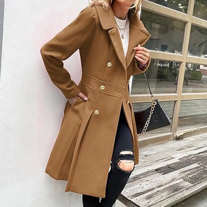 Orvaya™ – damski płaszcz dwurzędowy
