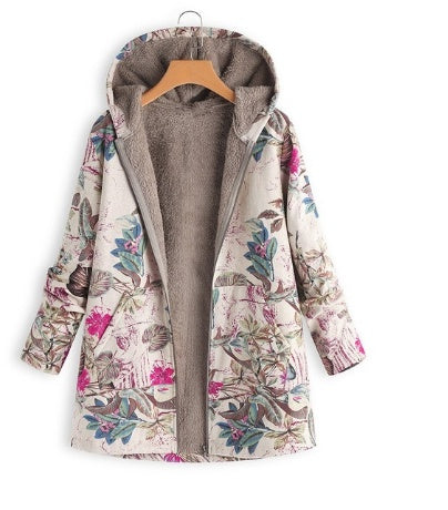 Fiora™ Miękka Luksusowa Fleece Kurtka – Damska Przytulna Bluza z Kapturem