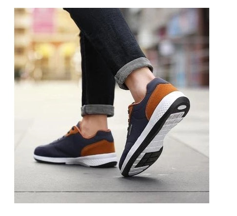 Męskie oddychające modne sneakersy casualowe