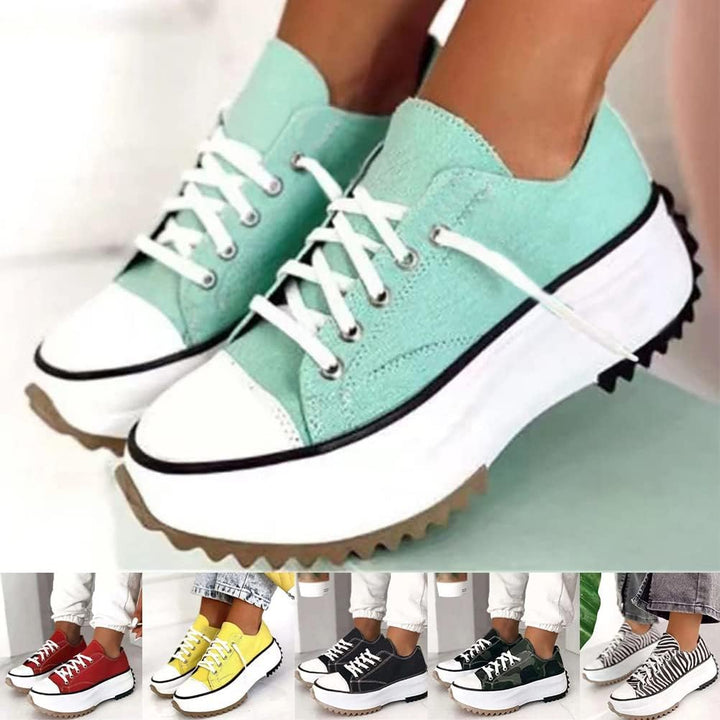Aloria™ – sneakersy z płóciennej podnoszonej cholewki