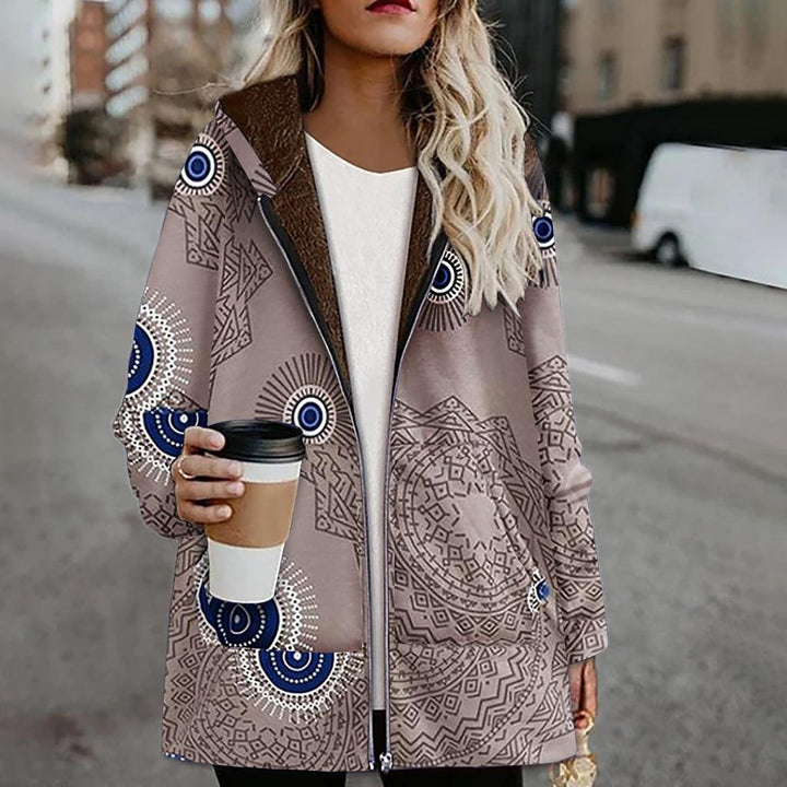 Fiora™ Miękka Luksusowa Fleece Kurtka – Damska Przytulna Bluza z Kapturem