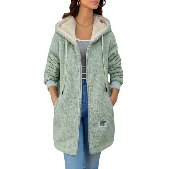 Aurora™ – Urban Woman Fleece Zip‑Hood Jacket