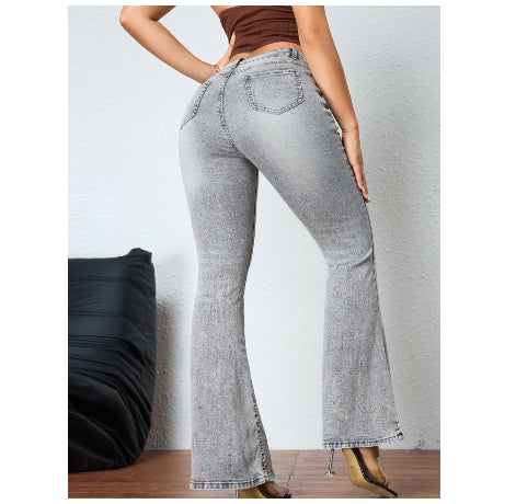 Elvara™ – Damskie eleganckie jeansy o rozszerzanym kroju