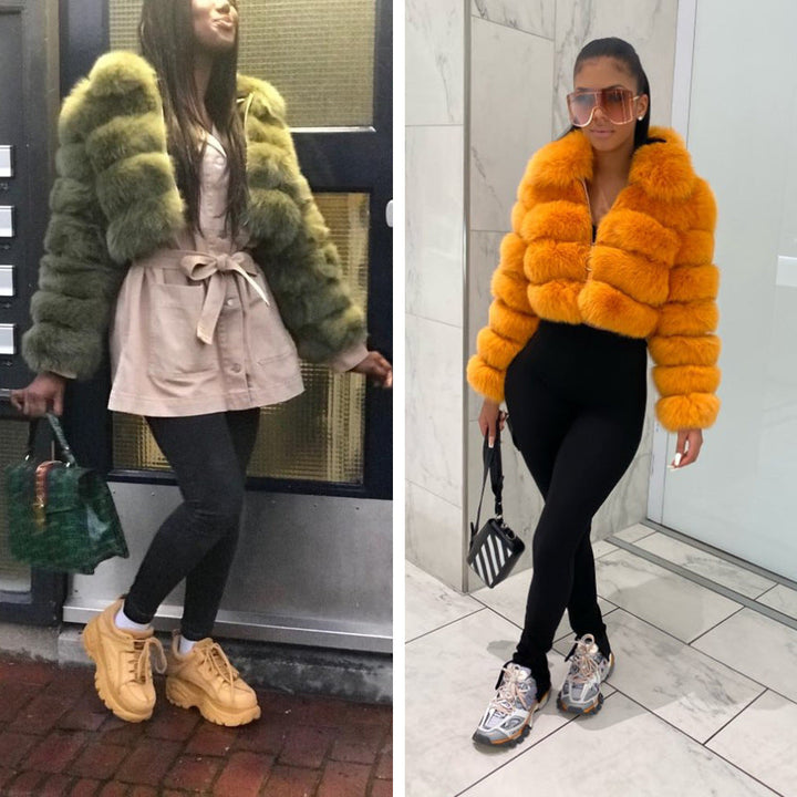 Fiorenze™ | Luksusowy Prawdziwy Futro Lis Winter Coat