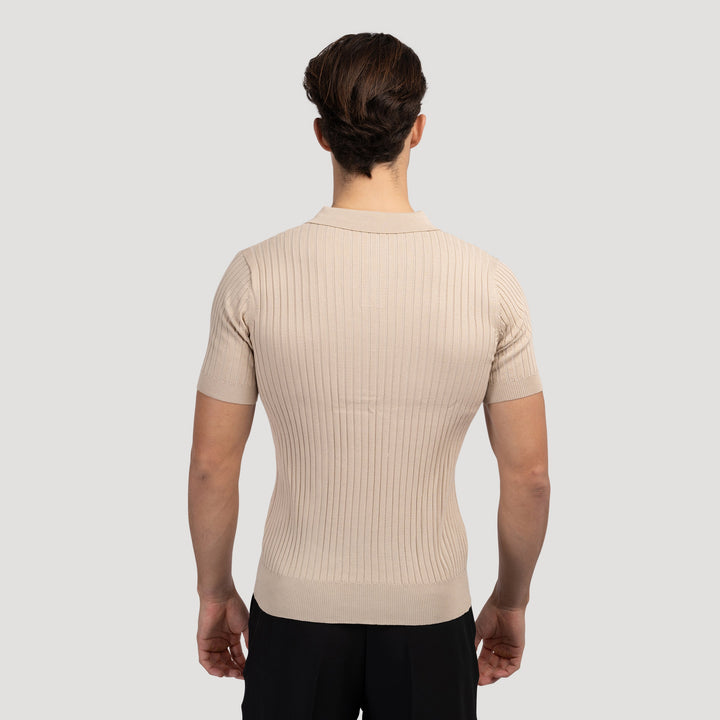 Mavaro™ – męska luźna koszulka polo w jednolitym kolorze  