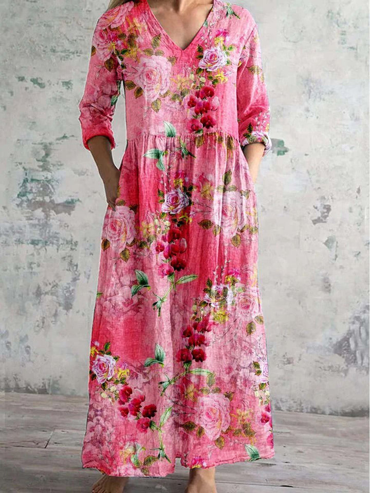 Serenata™ – sukienka midi Floral Reverie