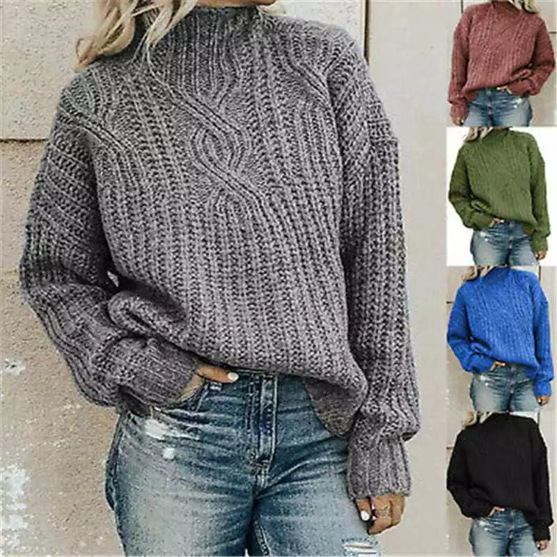 Aloria™ High-Neck Knit – Women’s Twist Pullover
