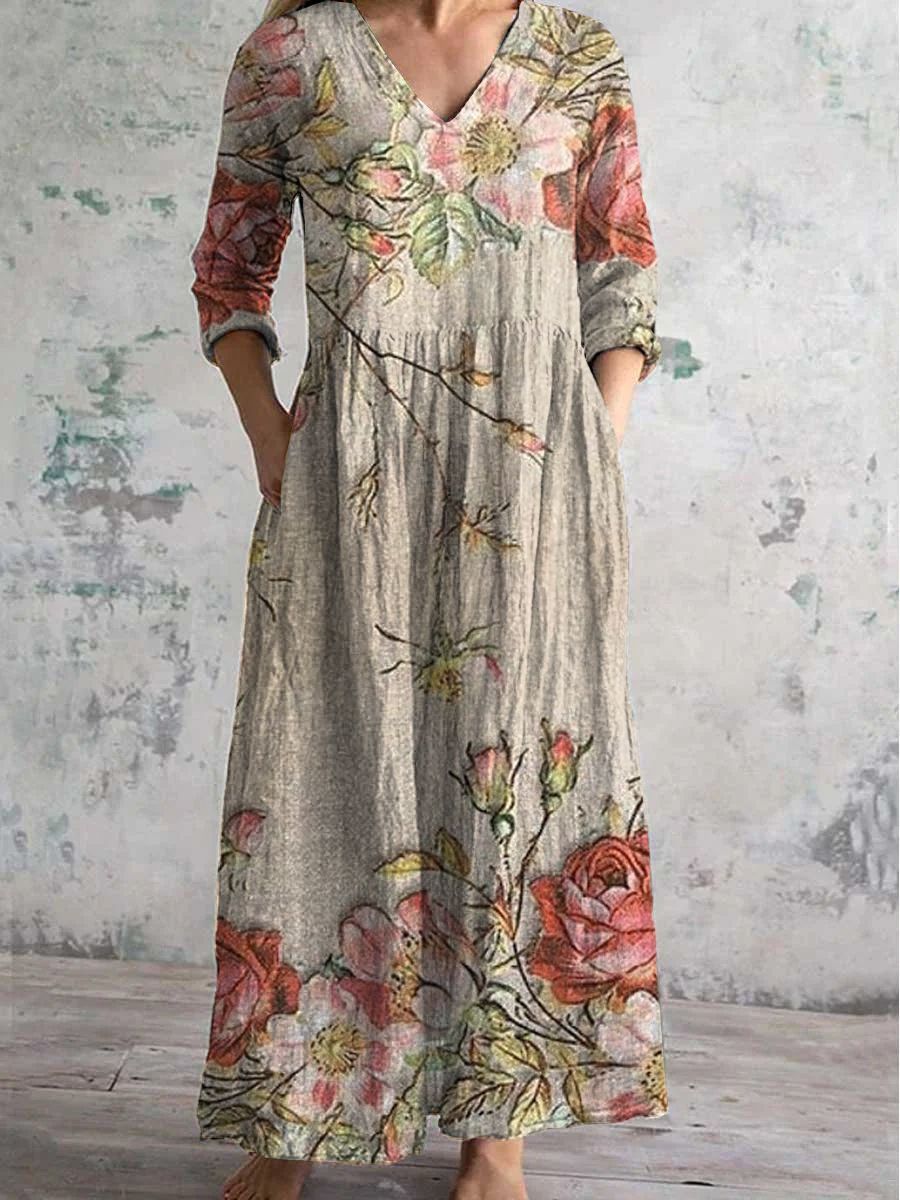 Serenata™ – sukienka midi Floral Reverie
