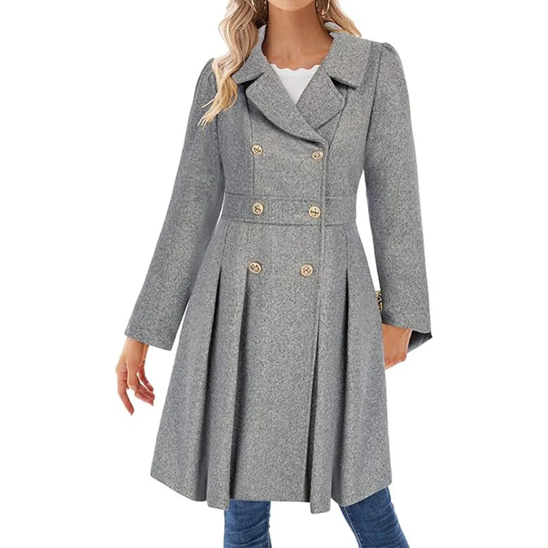 Orvaya™ – damski płaszcz dwurzędowy