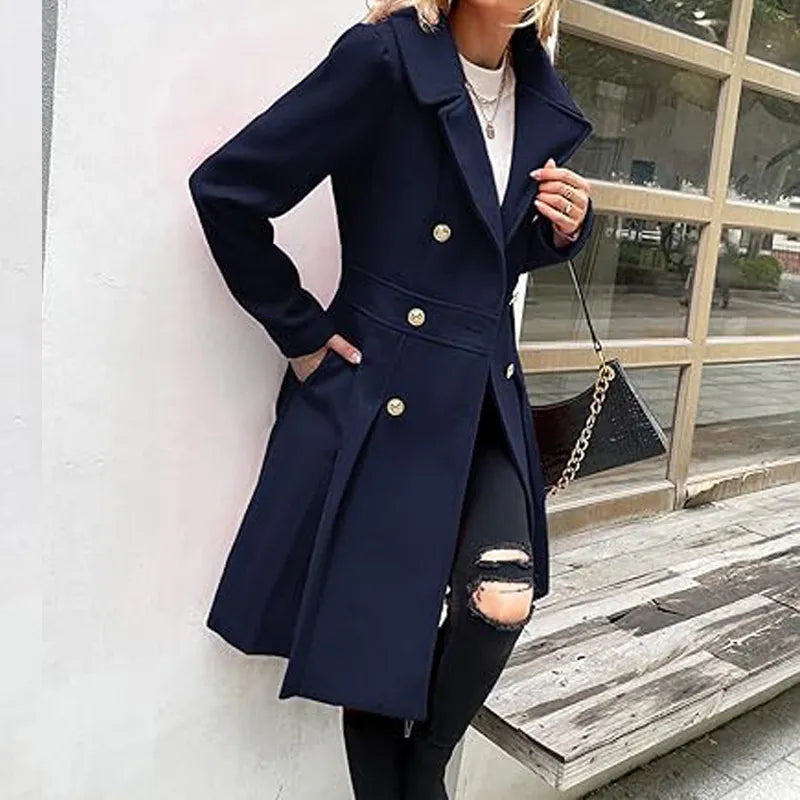 Orvaya™ – damski płaszcz dwurzędowy