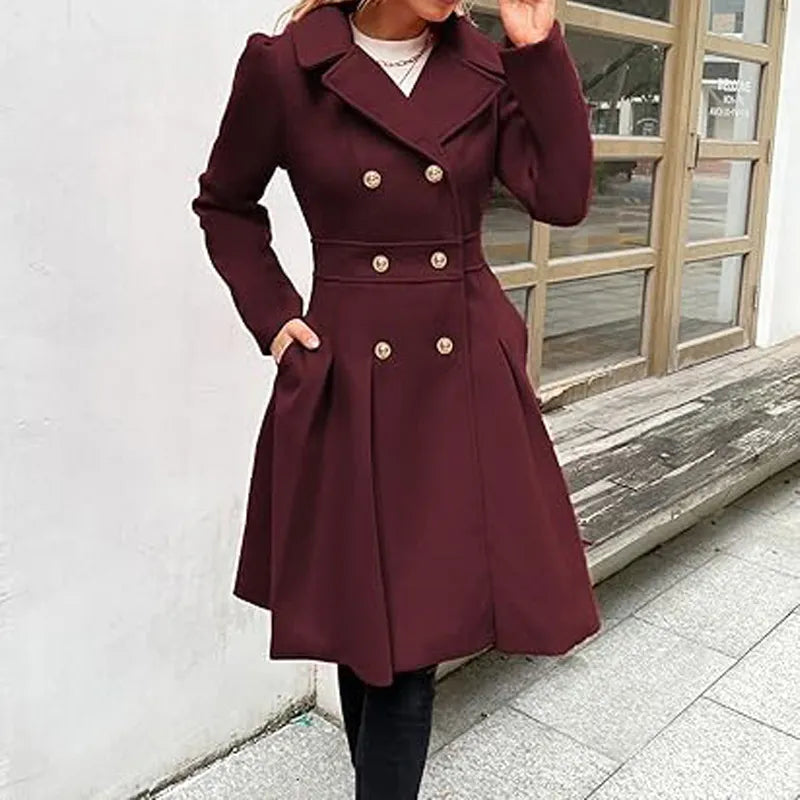 Orvaya™ – damski płaszcz dwurzędowy