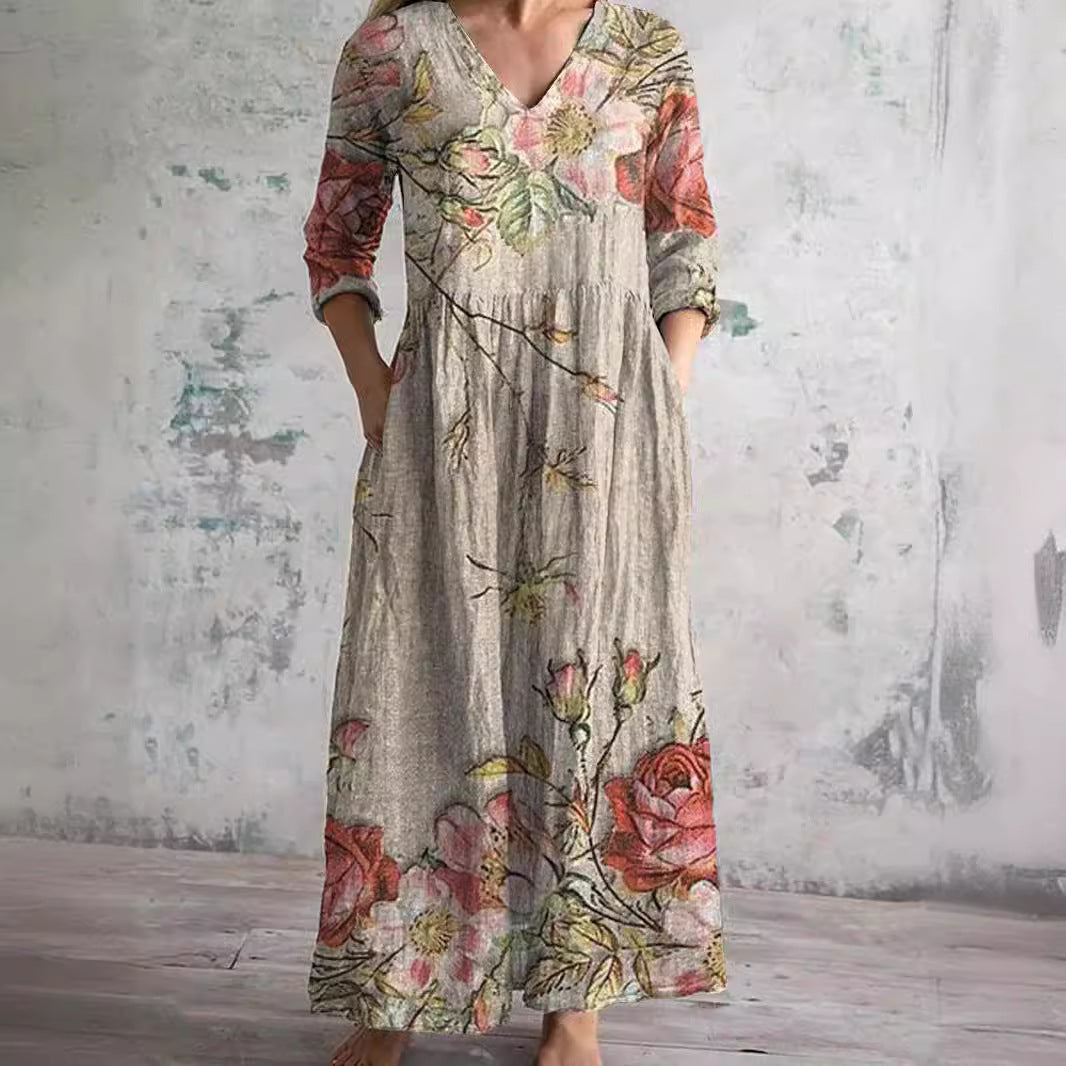 Serenata™ – sukienka midi Floral Reverie
