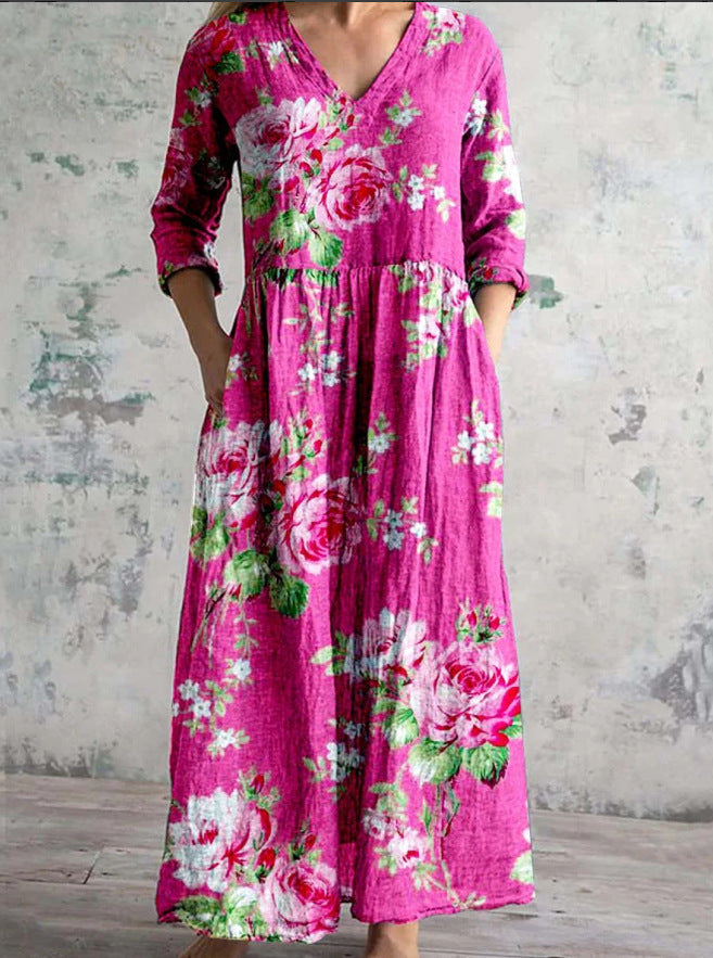 Serenata™ – sukienka midi Floral Reverie
