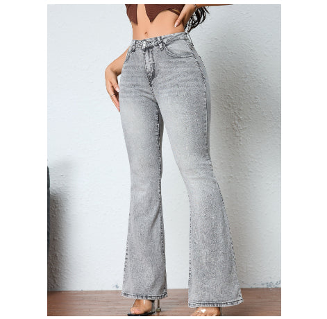 Elvara™ – Damskie eleganckie jeansy o rozszerzanym kroju