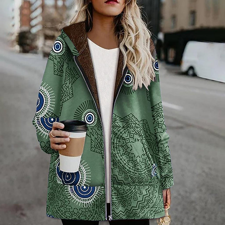 Fiora™ Miękka Luksusowa Fleece Kurtka – Damska Przytulna Bluza z Kapturem