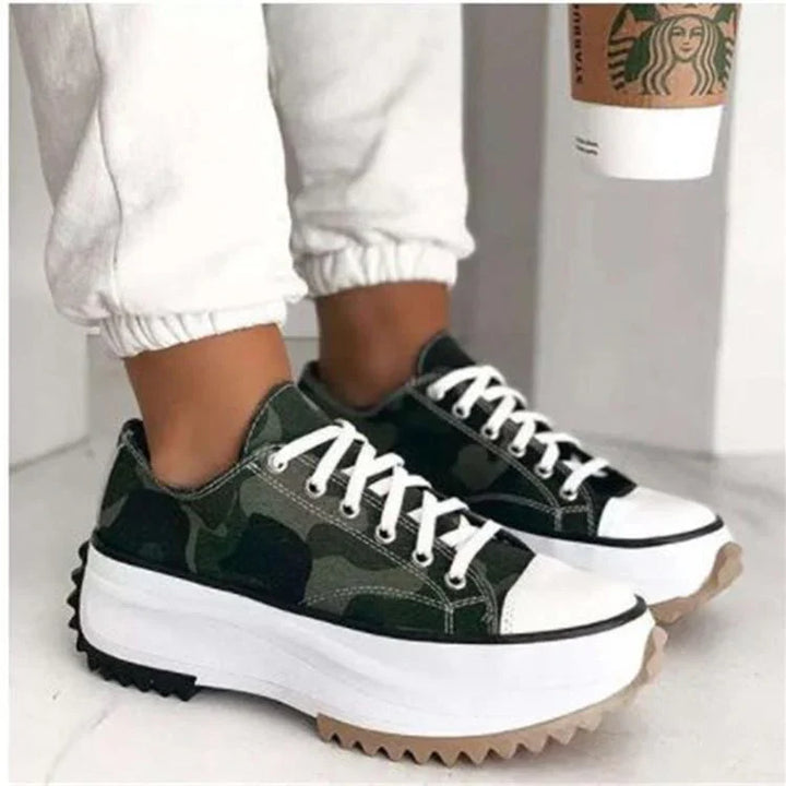 Aloria™ – sneakersy z płóciennej podnoszonej cholewki