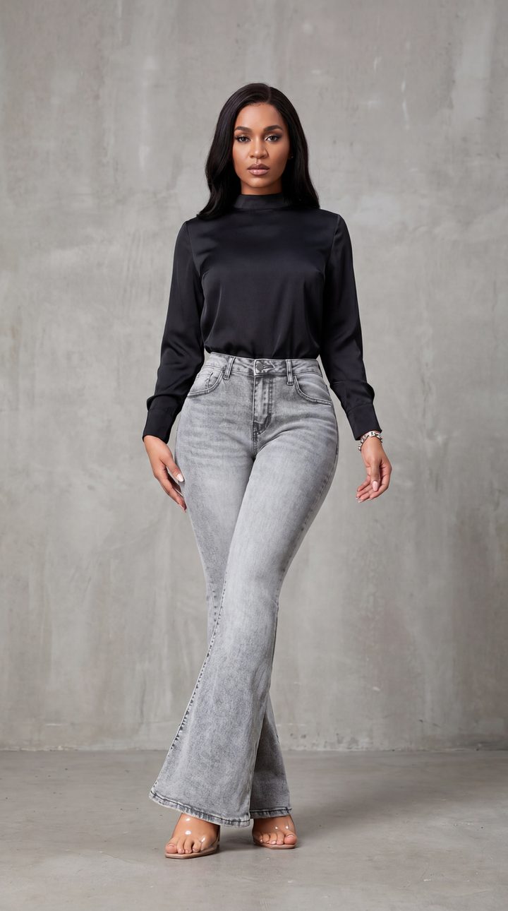 Elvara™ – Damskie eleganckie jeansy o rozszerzanym kroju