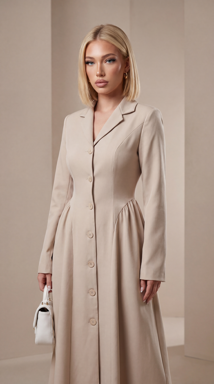 Auroline™ – Damska elegancka sukienka midi w kształcie litery A