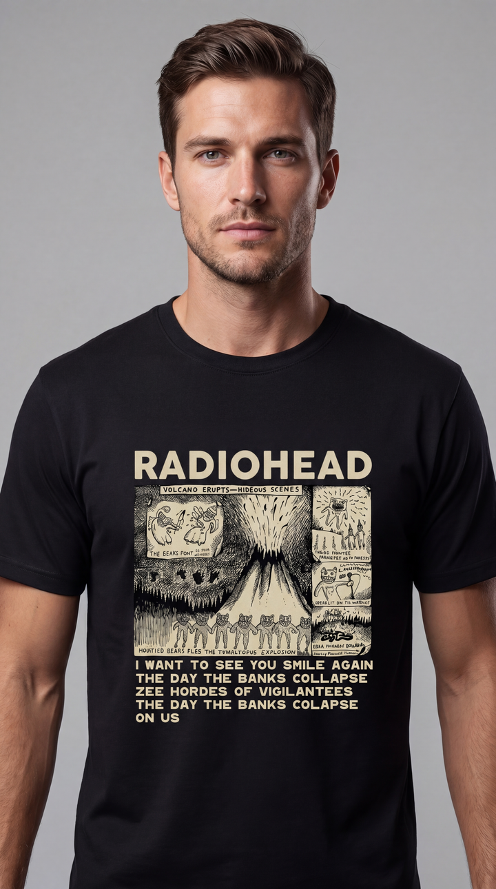 Bandora™ – męski t-shirt z nadrukiem zespołu  