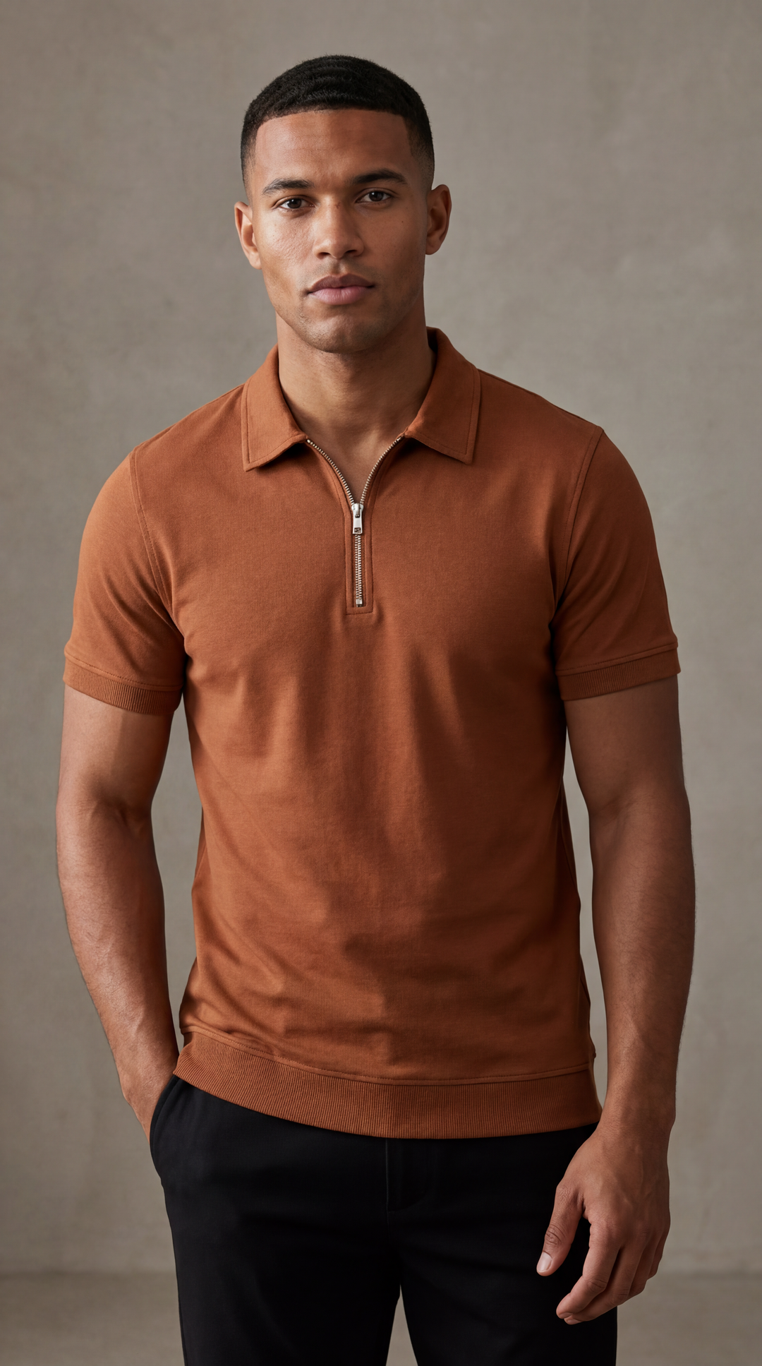 Novaro™ – męska casualowa koszulka polo z cyfrowym nadrukiem  
