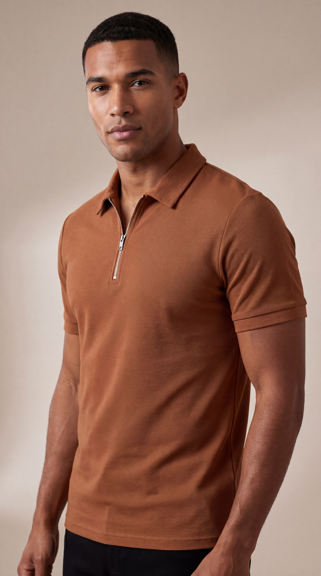 Novaro™ – męska casualowa koszulka polo z cyfrowym nadrukiem  