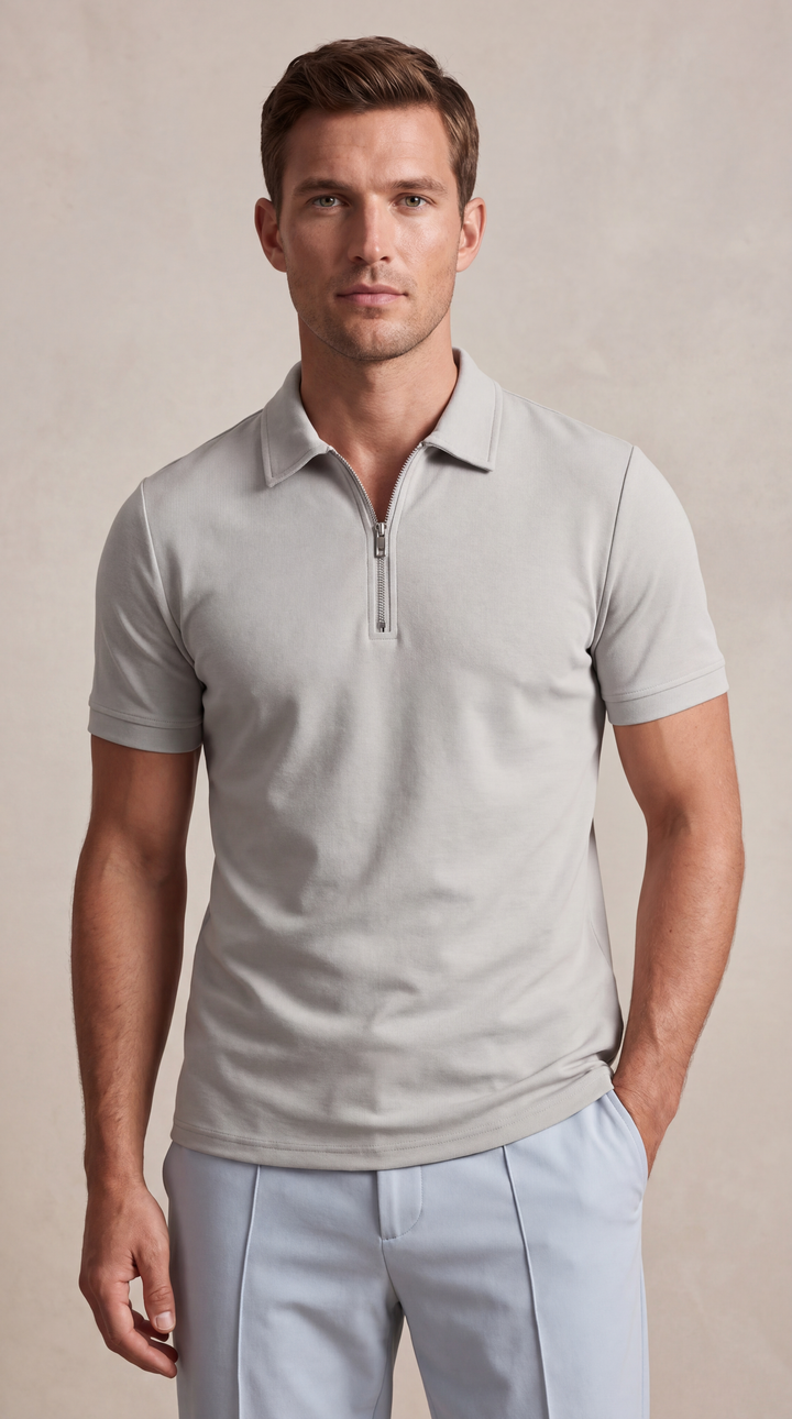 Novaro™ – męska casualowa koszulka polo z cyfrowym nadrukiem  