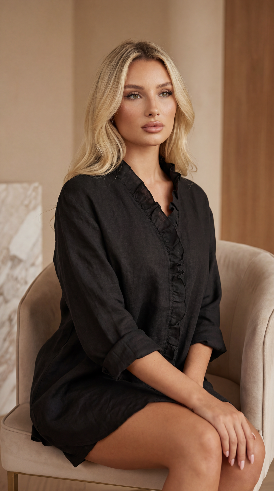 Isla™ – luźna bluzka z falbankami