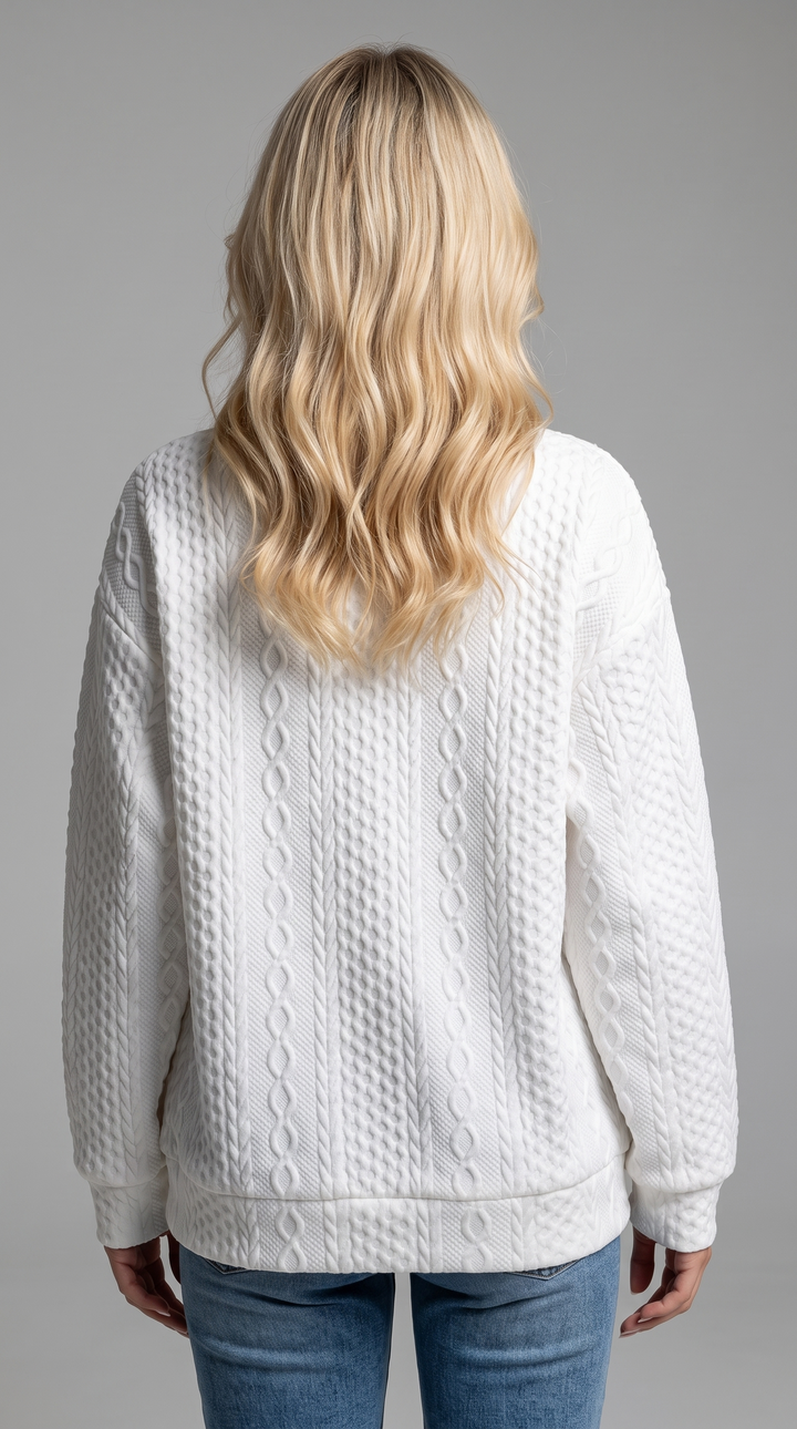 Bluza z kapturem Luna™ z żakardowej dzianiny
