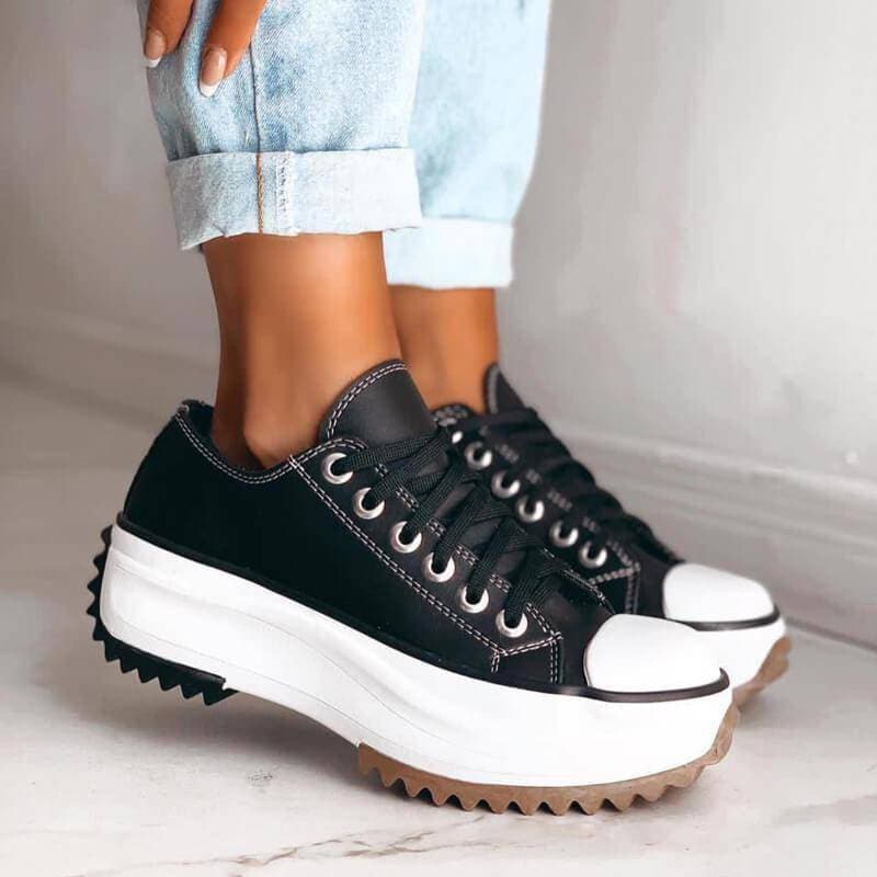 Aloria™ – sneakersy z płóciennej podnoszonej cholewki